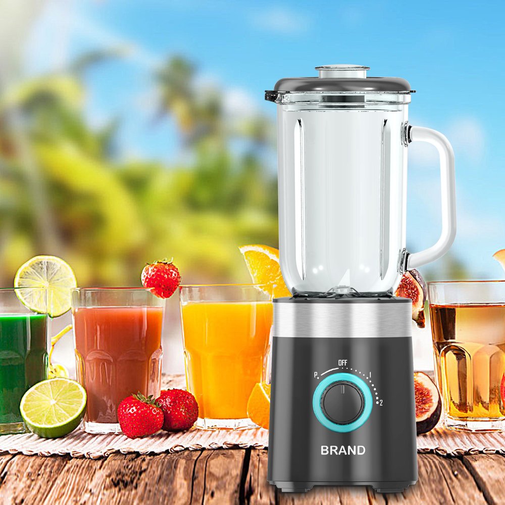 3 In 1 Portable 1L Juicer 1.0 Litre Glass Jug Mixer Grinder Mixer/Blender 1000Ml Ice Blender