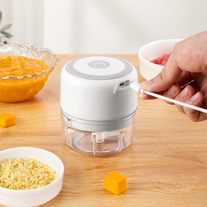 Kitchen Household Electric Chopper Usb Rechargeable Mixer Grinder Mini Portable Blender