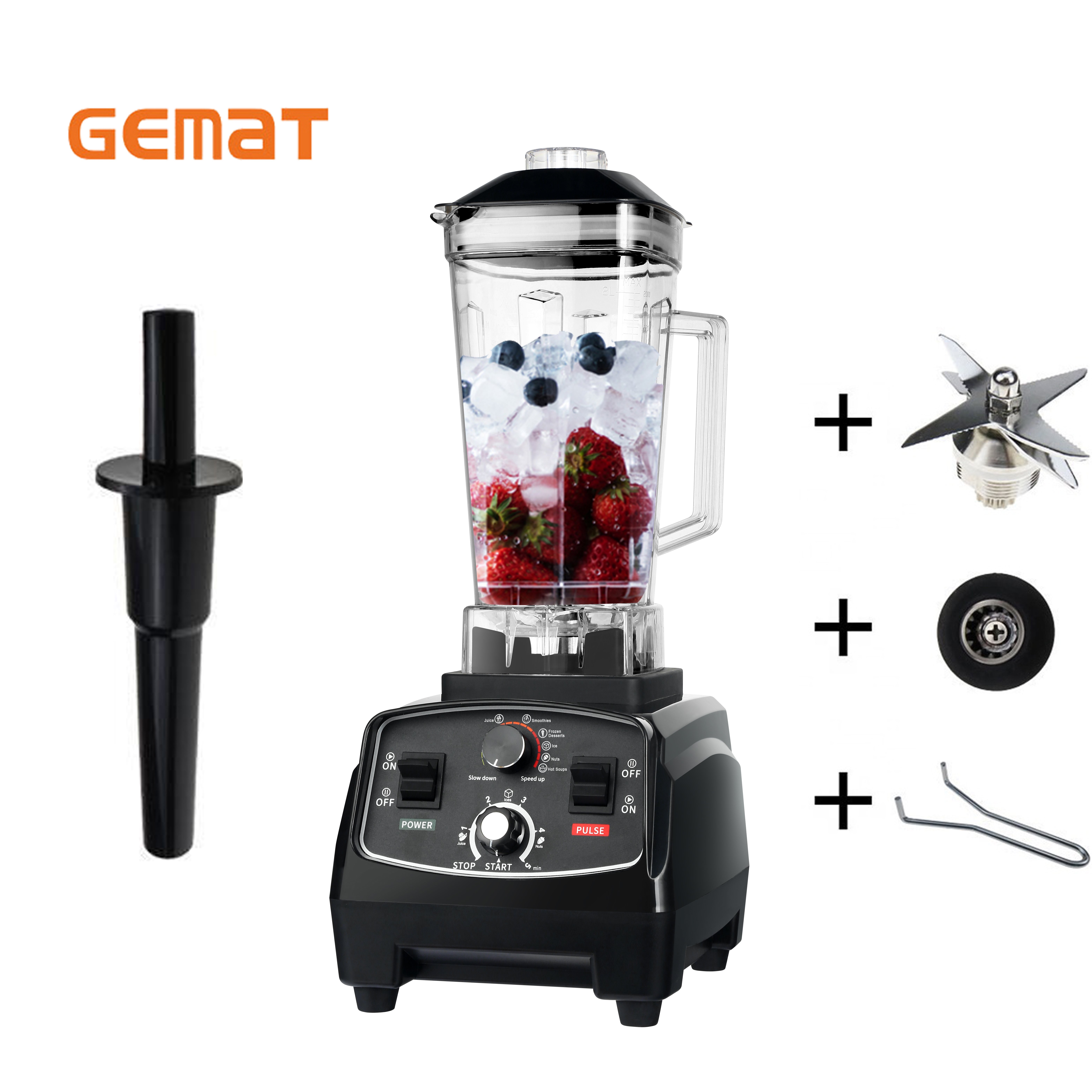 Wholesale commercial professional mixer machine good performance heavy duty smoothie fresh juicer big power blender licuadora