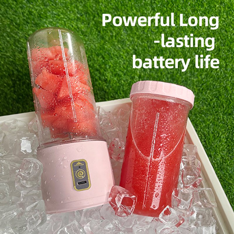 380 motor 1500 Amh Portable Electric Juice Blender Mini Smoothie Maker with Straw Cross border New Straw Juice Cup