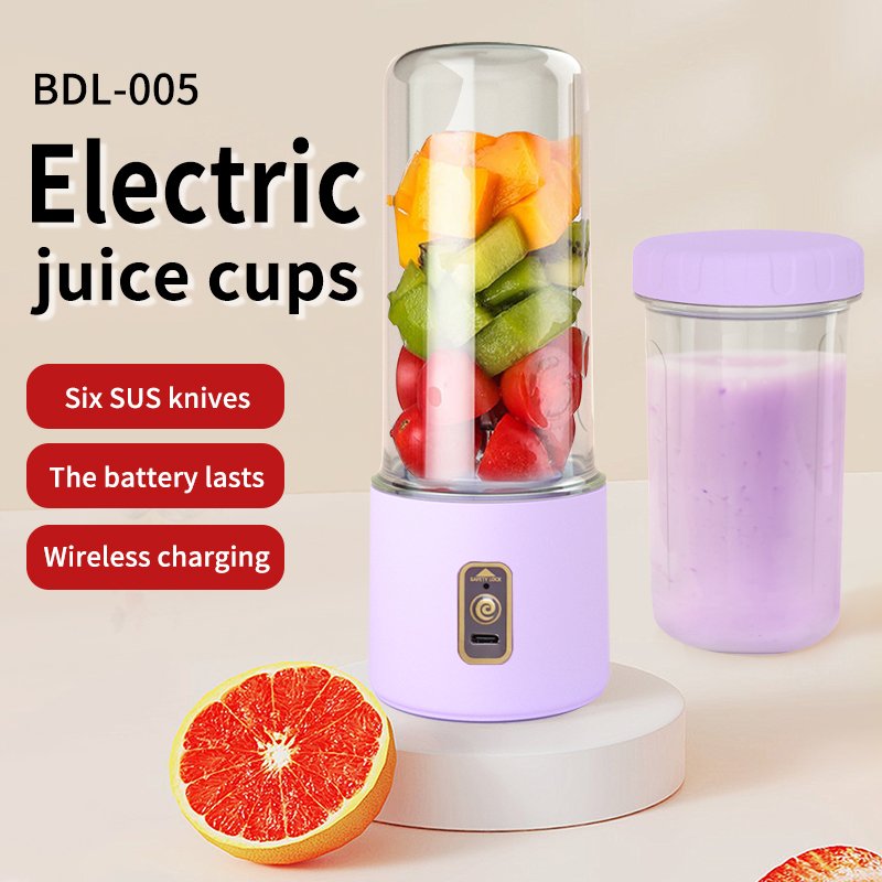 380 motor 1500 Amh Portable Electric Juice Blender Mini Smoothie Maker with Straw Cross border New Straw Juice Cup