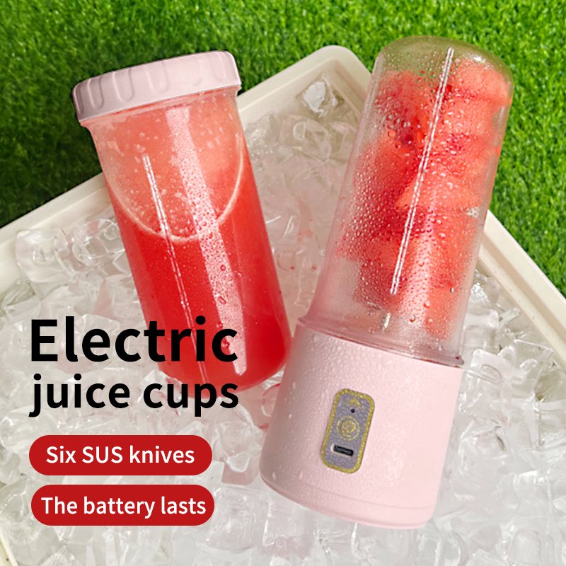 380 motor 1500 Amh Portable Electric Juice Blender Mini Smoothie Maker with Straw Cross border New Straw Juice Cup