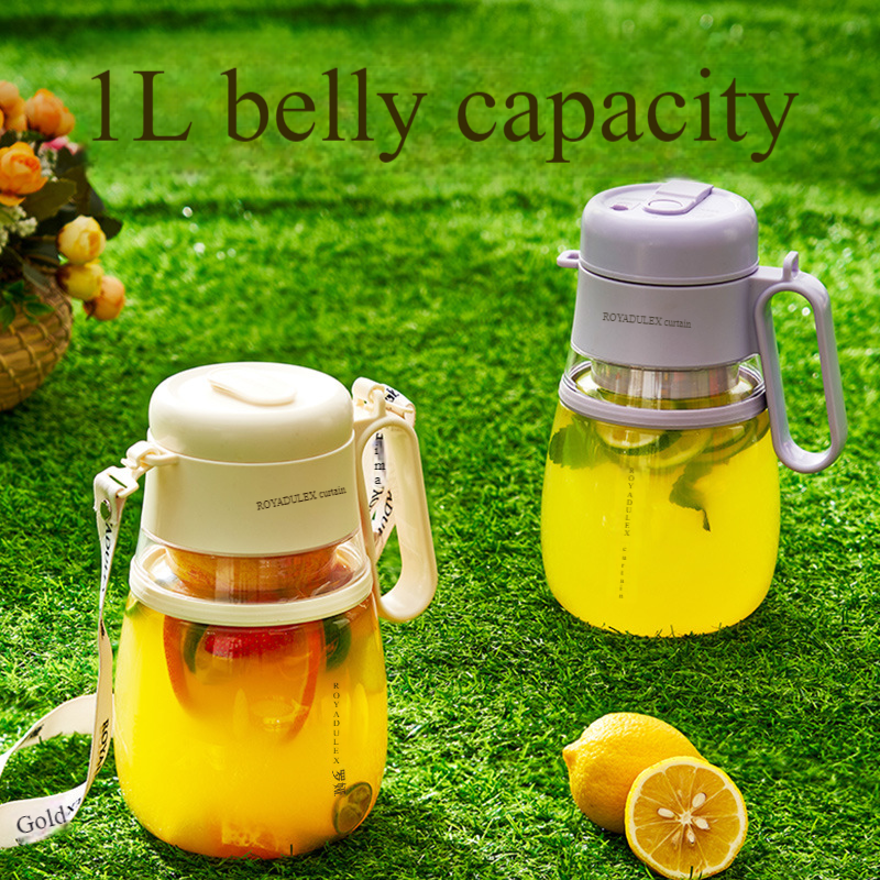 ROYADULEX 1L New Juicing Cup Portable Juicer Household Mini Juicer Usb Charging Wireless Juicing Cup Gift Pack