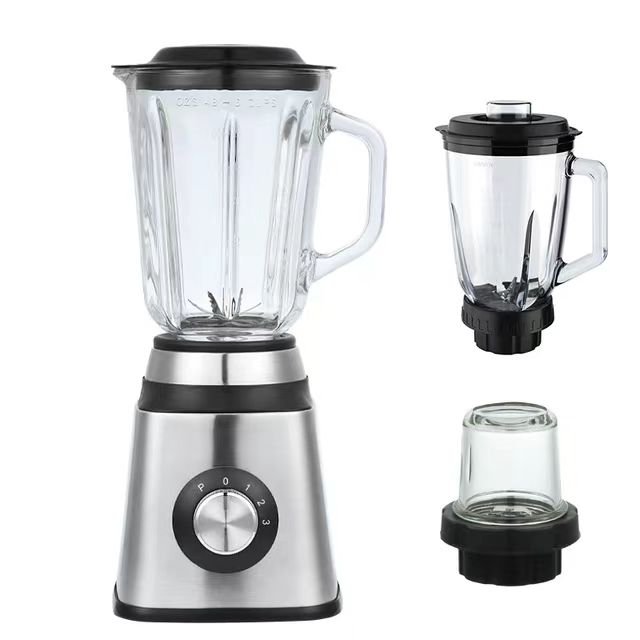 Multifunctional blender Milkshake electric stainless steel blender fruit and vegetable professional blender glass jar 1.5L