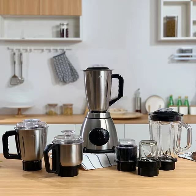 Multifunctional blender Milkshake electric stainless steel blender fruit and vegetable professional blender glass jar 1.5L