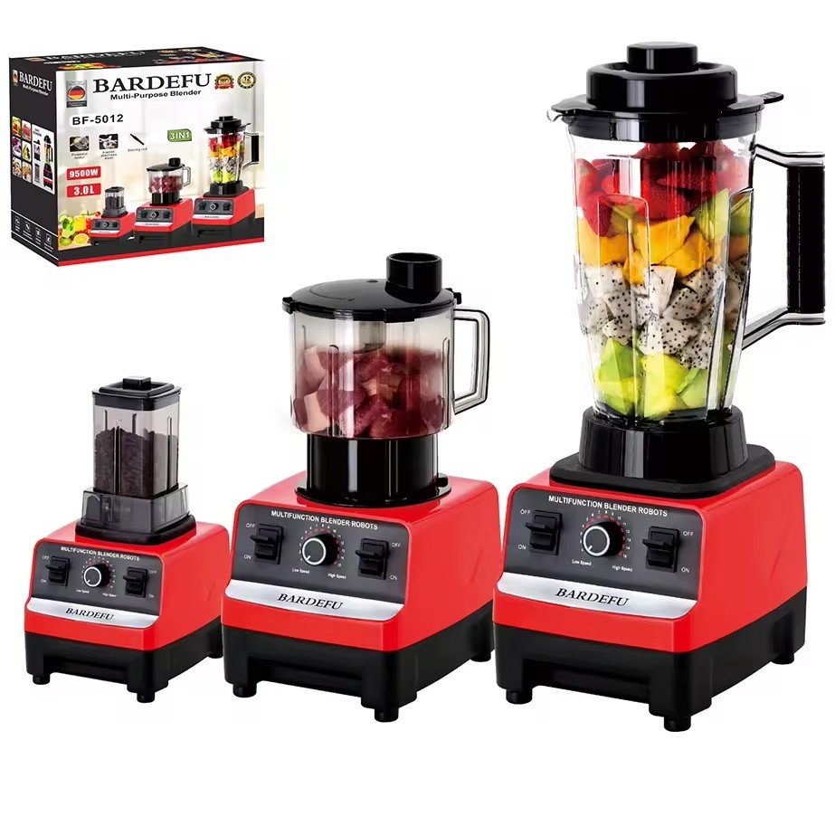 2024 2.5L 3L 8000W 9500W 9525 Motor High Speed 3 Cups Multi-function Commercial Blenders Silver Crest Blender
