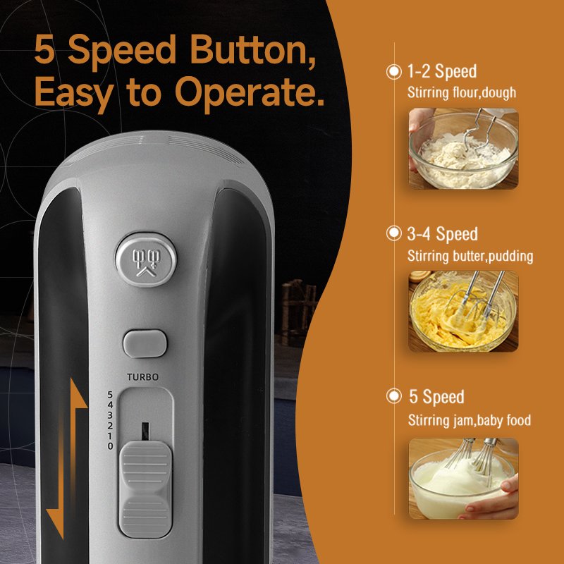 Household handheld mixer dough kneader egg whisker blenders and juicers electric hand blender home portable blender