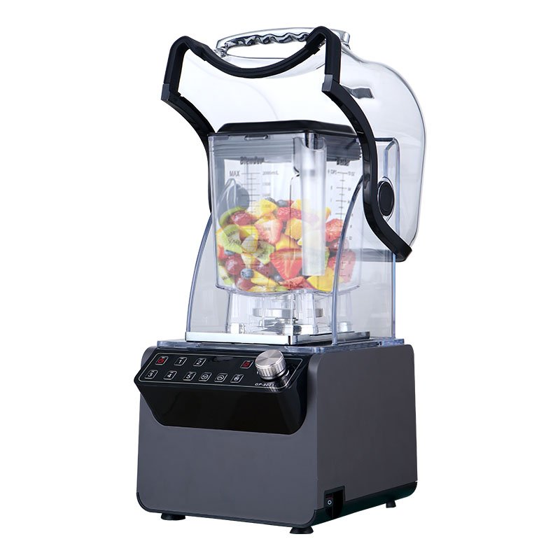 2023 High Powered professional blender strong heavy duty smoothie milkshake Commercial Blender with Sound CoverPopular