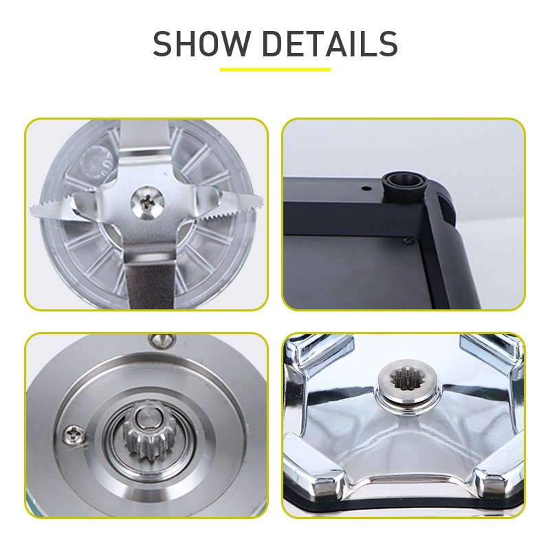 2023 High Powered professional blender strong heavy duty smoothie milkshake Commercial Blender with Sound CoverPopular