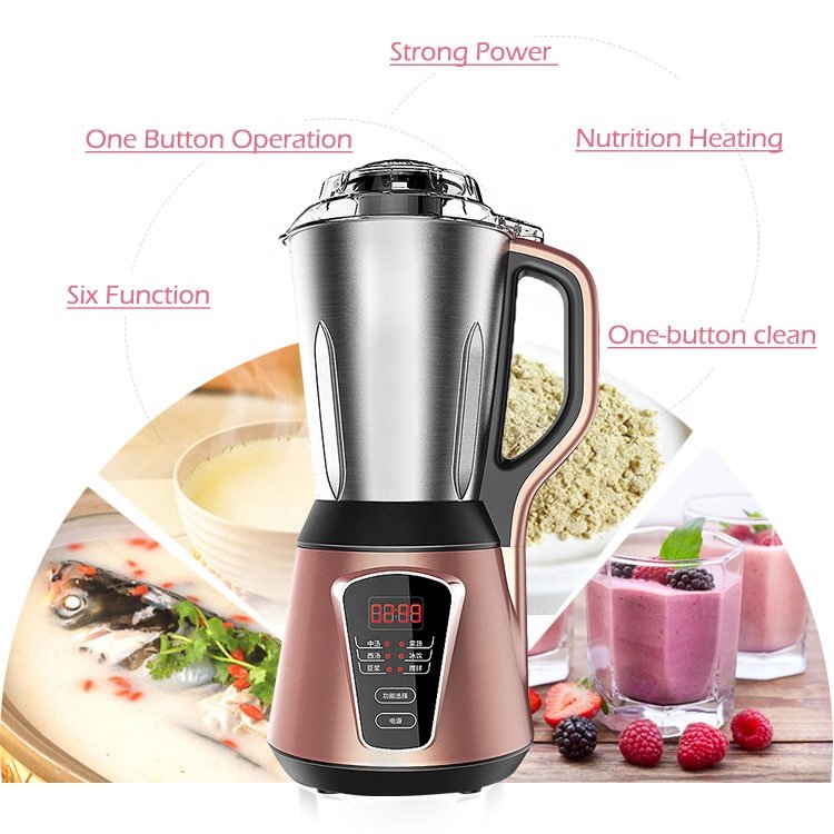 Multifunction stainless steel jar soup maker with 304SS blades blender with Ice crush Smooth Chunky function
