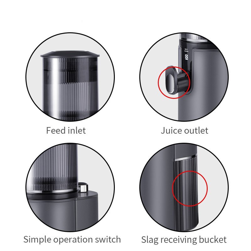 2024 Hot Sell Automatic Big Mouth Cold Press Juicers 350W Blenders Commercial Orange Juicer Machine