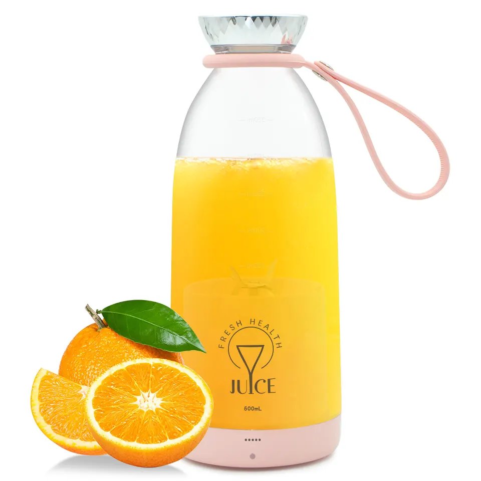 500ML Charging Electric Juicer Blender Kitchen Fresh Fruit Mixer Portable Outdoor Camping Use