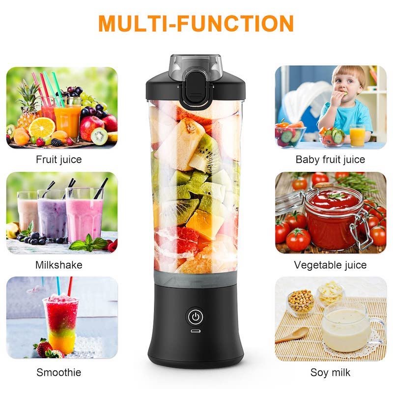 Best Selling Products 2023 Booming 600ML Portable Blender Personal Electric Juicer Fruit Shaker Bottle Ice Usb Juicer Cup