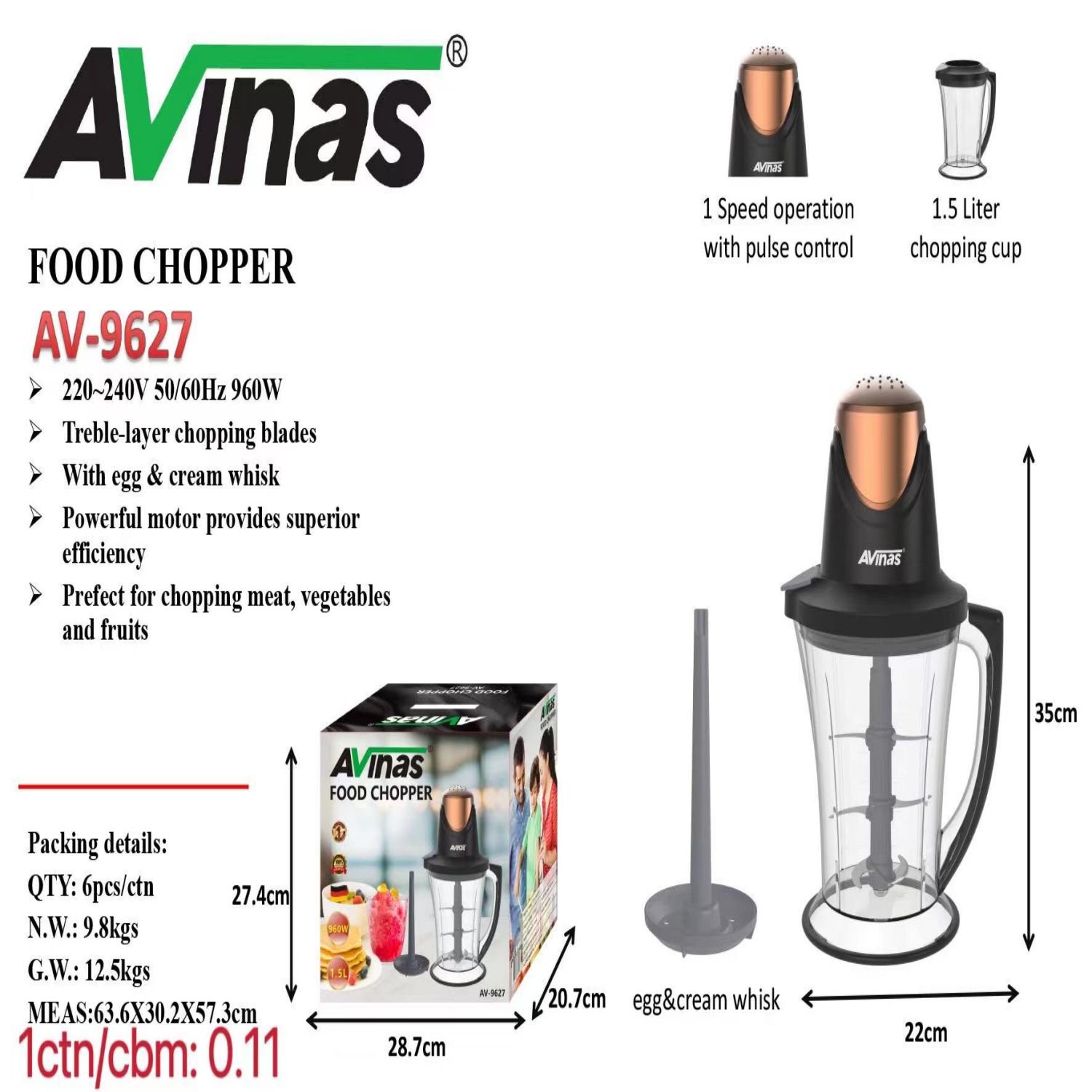 2-in-1 960W Commercial Electric Mixer Blender Heavy-Duty Home Kitchen Machine with Push Button Controls for Fresh Fruit Juice