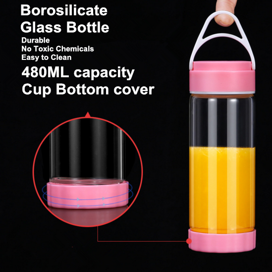 480ml strong power usb recharged portable juicer mixer blender