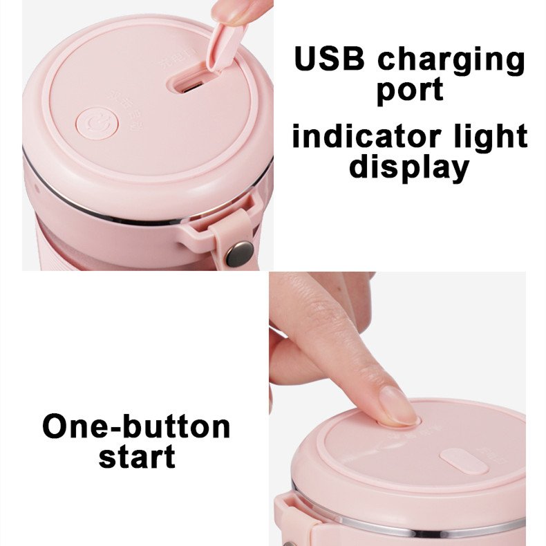 Kitchen mini blender juicer home use food grade material 304 stainless blade automatic orange juicer