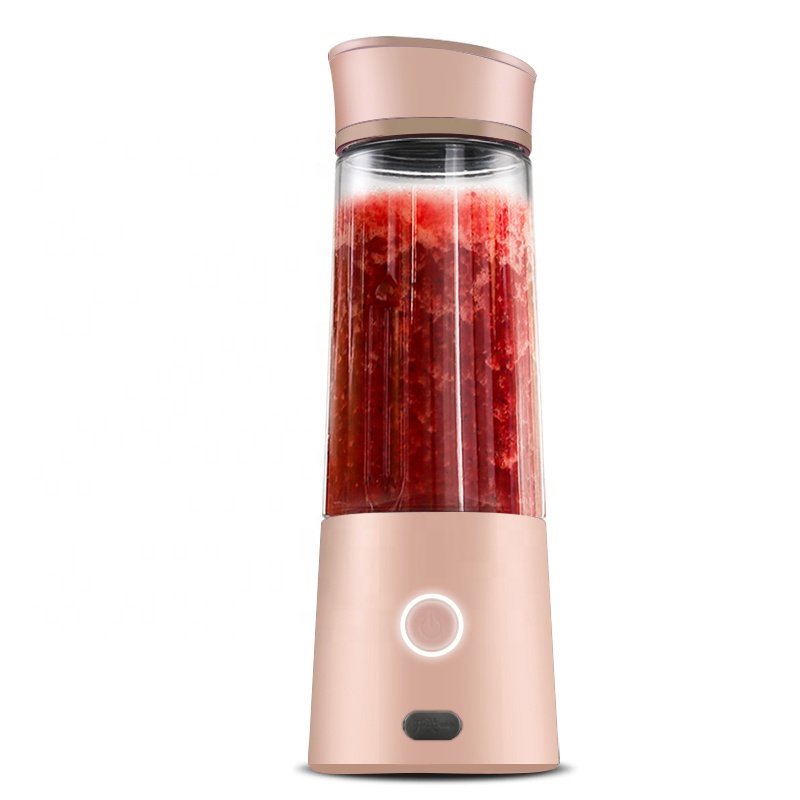 Hot sale 7.4V plastic jug colorful convenient travel mini rechargeable smoothie maker usb blender juicer portable blender