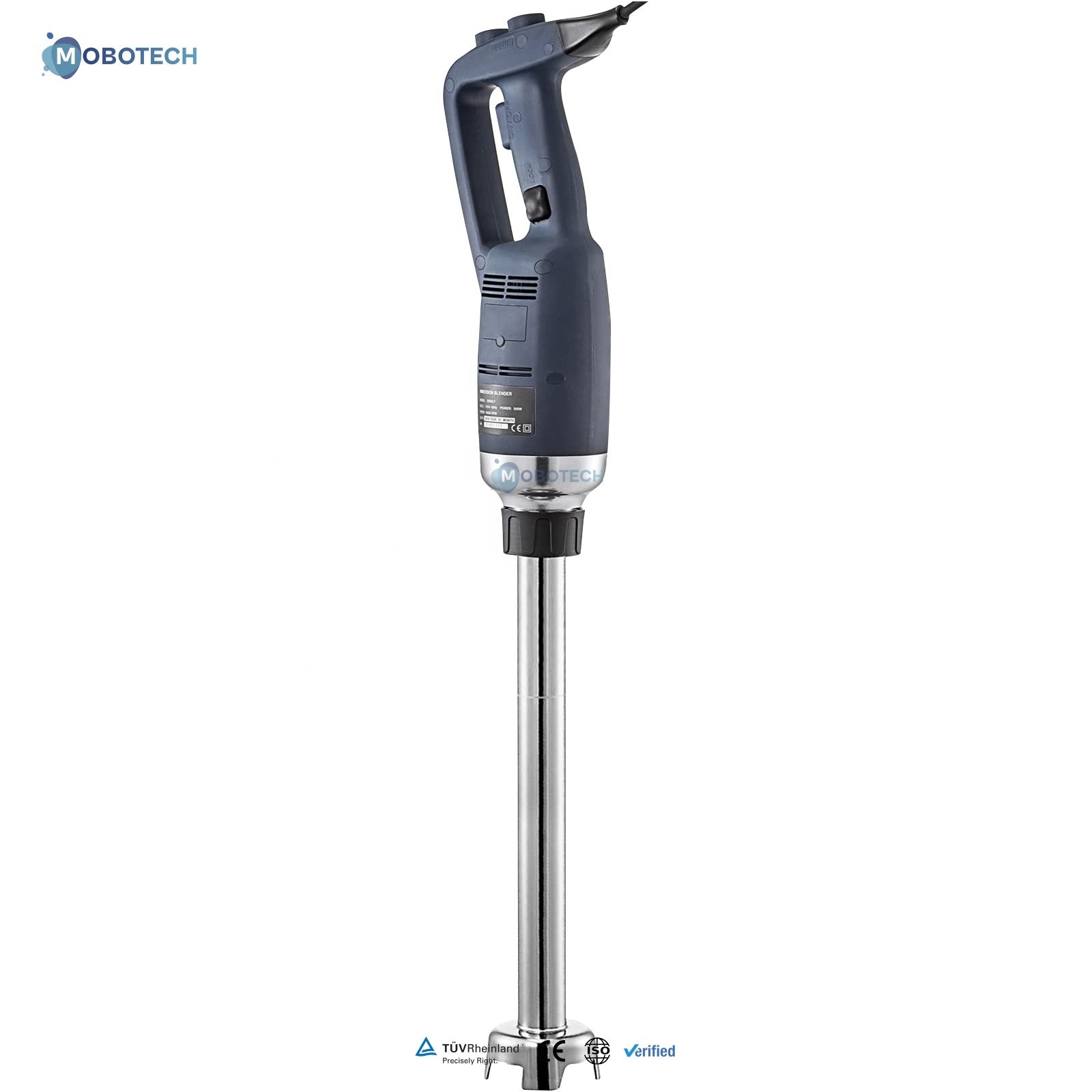 Variable Speed Commercial Immersion Blender 750W Hand Mixer 304 Stainless steel with 19.7" Removable Shaft for Kitchen Mixing