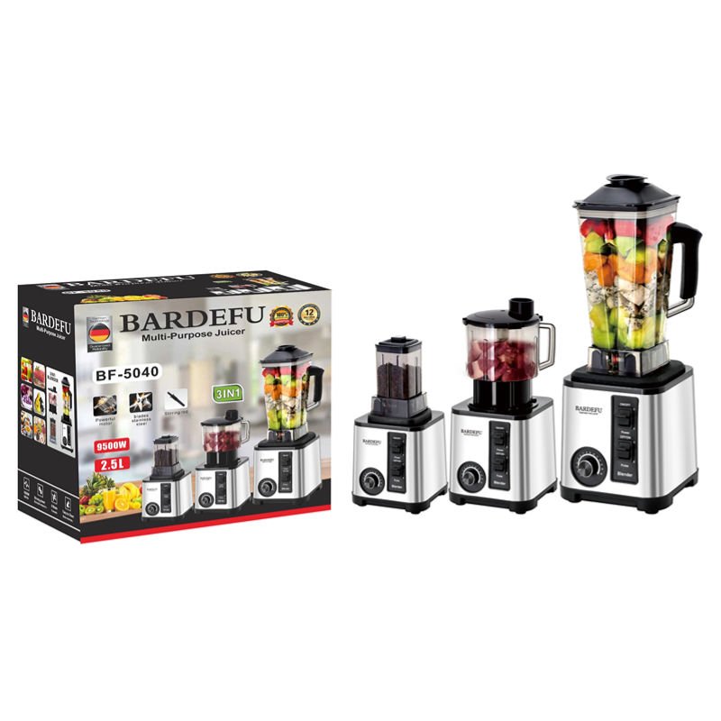 3 in 1 silver crest blender 3L 9500W heavy duty mixeur blender food processor blender machine
