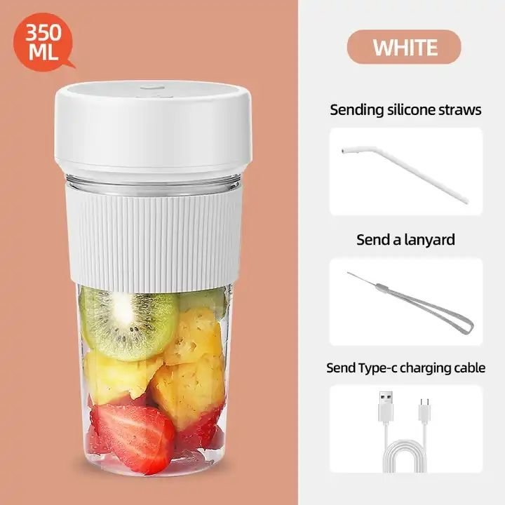 Portable Smoothie Blender Personal Bottle Usb Rechargeable Small Mini Portable Fruit Juice Blender