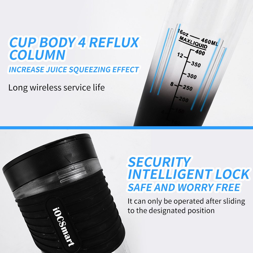 Ligkevan Hight Powered Smoothie Hand USB Rechargeable Small Size Coffee Electric Bottle Mini fruit Juicer Portable Blender