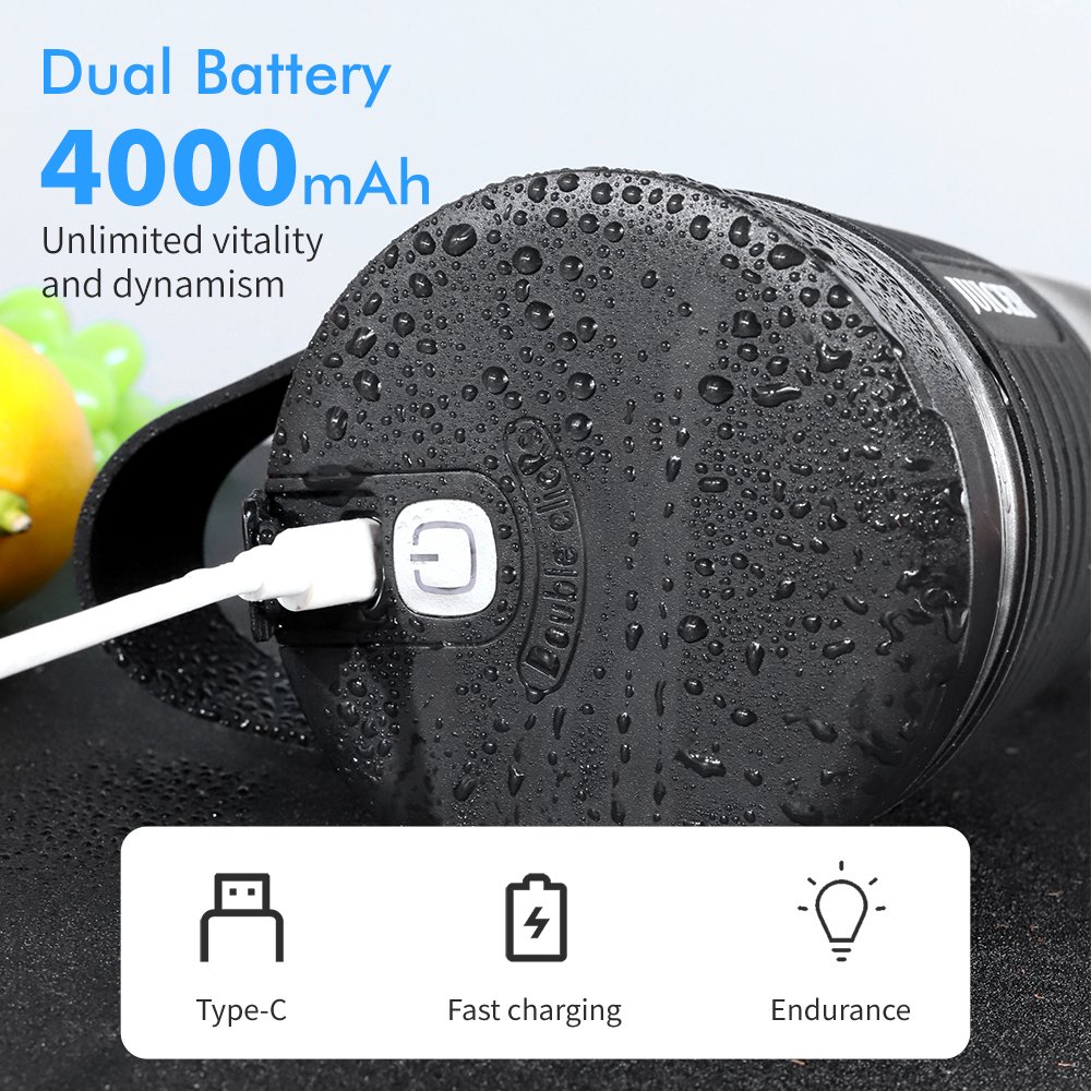 Ligkevan Hight Powered Smoothie Hand USB Rechargeable Small Size Coffee Electric Bottle Mini fruit Juicer Portable Blender
