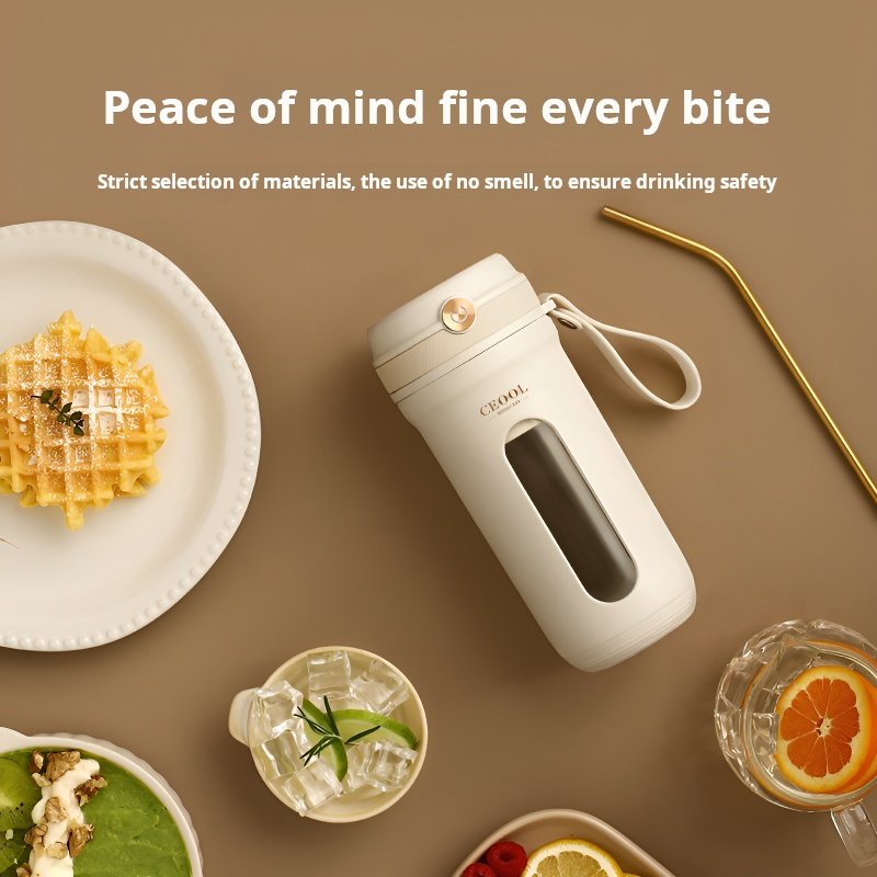 Portable Mini Juicer Cup Professional Blender for Crushing Ice Making Smoothies Compact and Convenient Juice Extractor