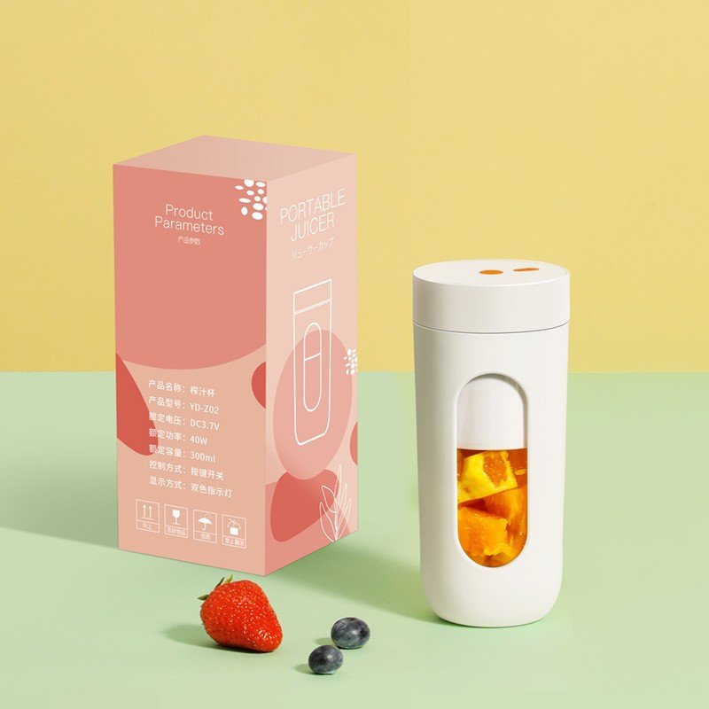 Portable Mini Juicer Cup Professional Blender for Crushing Ice Making Smoothies Compact and Convenient Juice Extractor