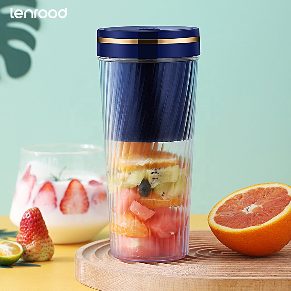 Lenrood Juicer Blender LRC-F02 USB Rechargeable Mini 350ml Milkshake Juicer Smoothie Portable Blender