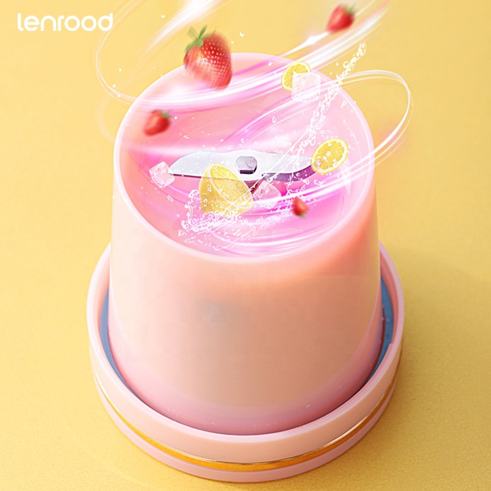 Lenrood Juicer Blender LRC-F02 USB Rechargeable Mini 350ml Milkshake Juicer Smoothie Portable Blender
