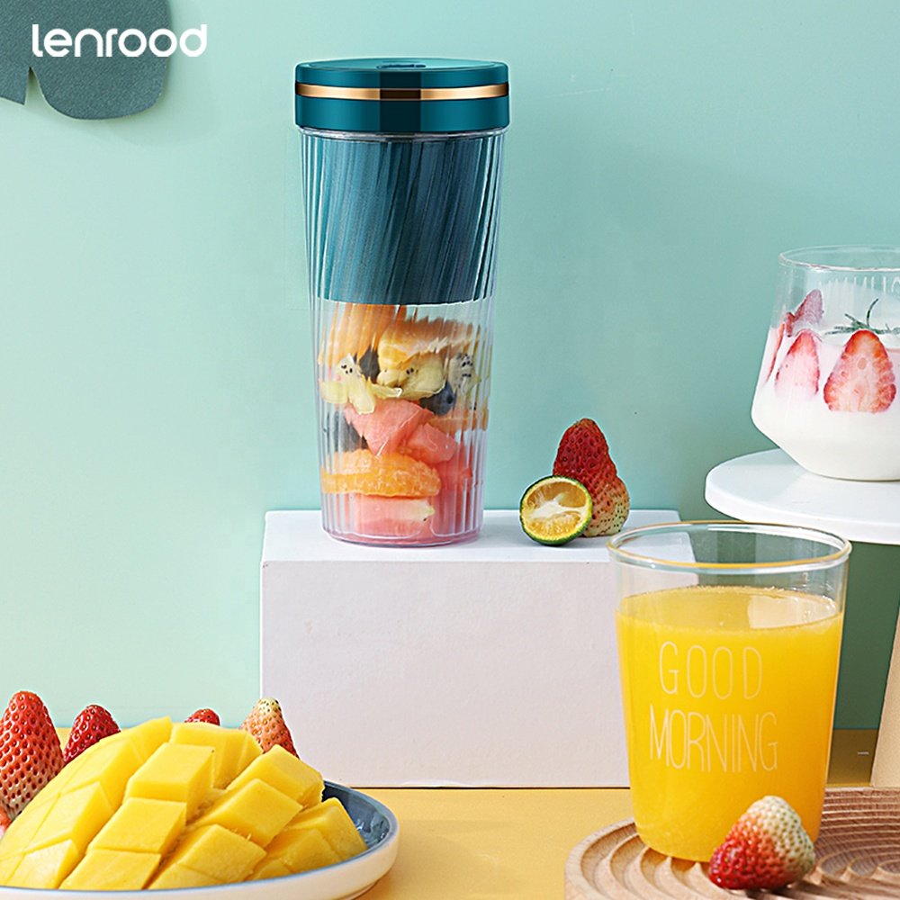 Lenrood Juicer Blender LRC-F02 USB Rechargeable Mini 350ml Milkshake Juicer Smoothie Portable Blender