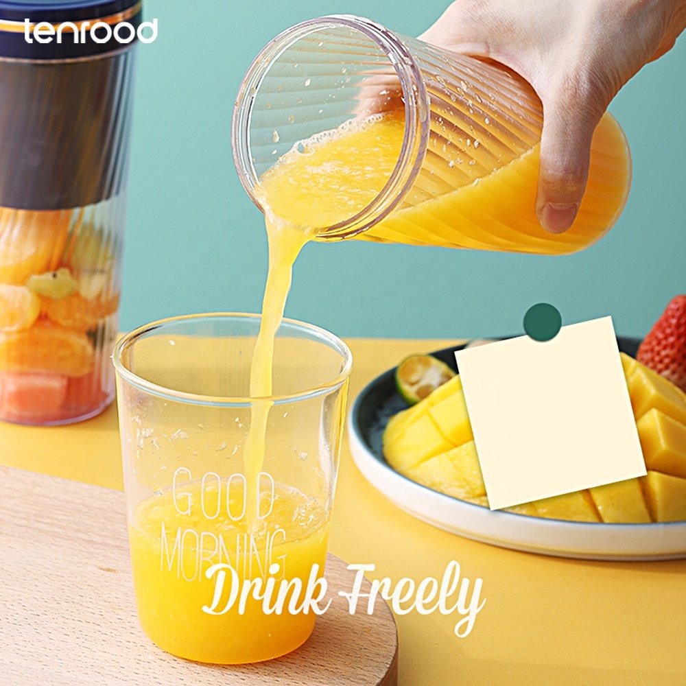 Lenrood Juicer Blender LRC-F02 USB Rechargeable Mini 350ml Milkshake Juicer Smoothie Portable Blender