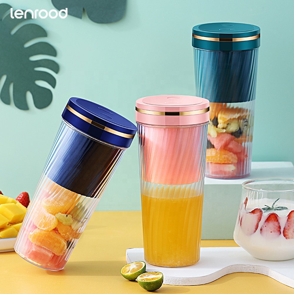 Lenrood Juicer Blender LRC-F02 USB Rechargeable Mini 350ml Milkshake Juicer Smoothie Portable Blender