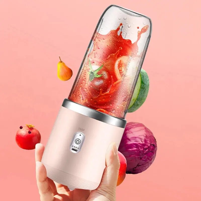 Usb Charging Lemon Orange Fruit Juicing Cup Smoothie Blender Machine Portable Blender 400ml Mini Electric Fruit Juicer