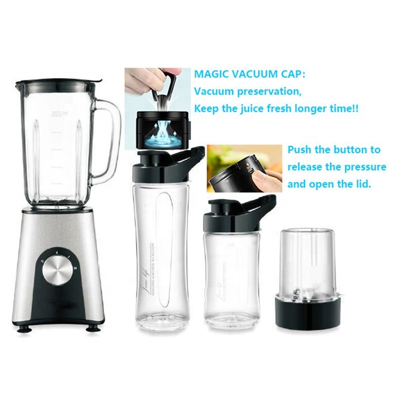 Commercial Automatic Home Kitchen Appliances Portable Hand Mixer Juicer Processor Smoothie Electric Vacuum Blender