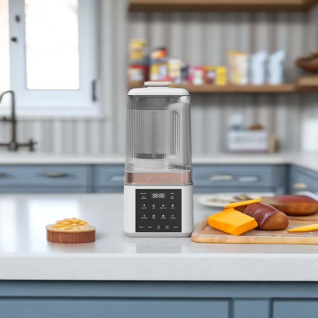 Latest Multifunctional Silent Blender With Sound Proof Cover 1.5L Electric Digital Heating Cook Fresh Juice Blender