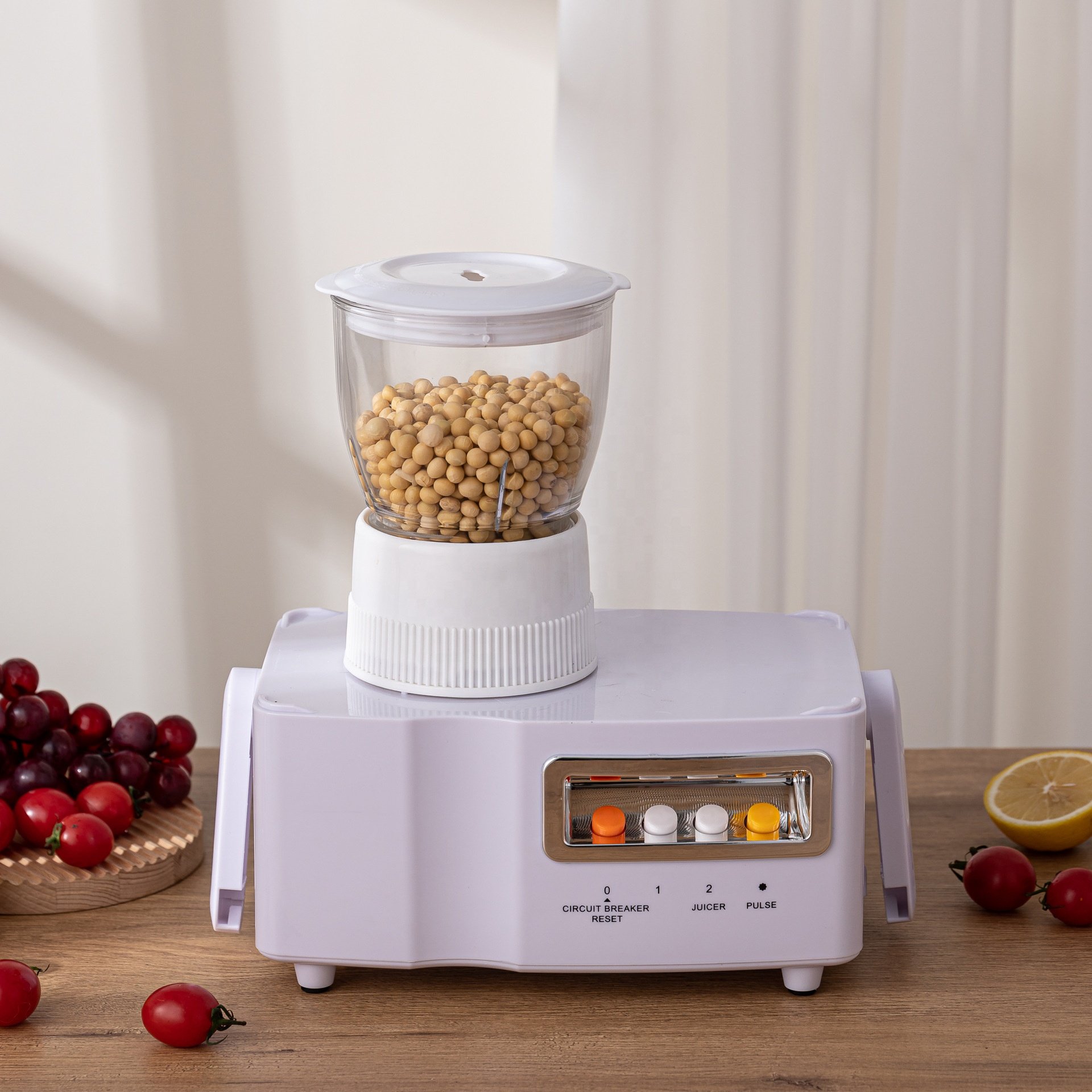 Dovau Popular 4 In 1 Juice Blender Multifunctional Glass Bottle Jar Mixer Wall Breaker Meat Grinder Machine