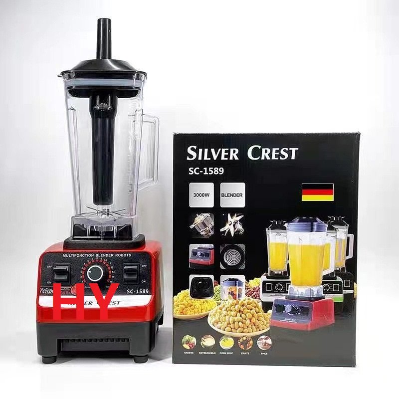 Silver Crest Blender 4500W 2L Large Capacity Commercial With Mixer Grinder Heavy Duty Machine Portable Ice Smoothie Blenders