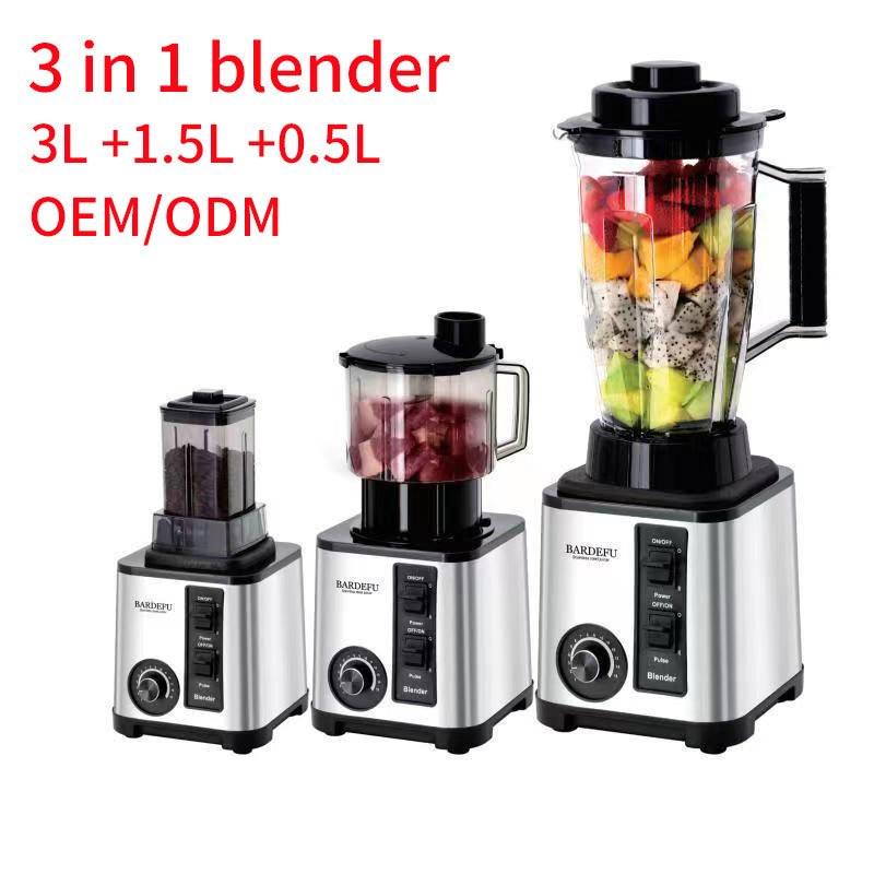 3L Bardefu Blender 3In1 8000W 9500W Factory New Commercial Heavy Duty Blender Kitchen Blender And Juicers