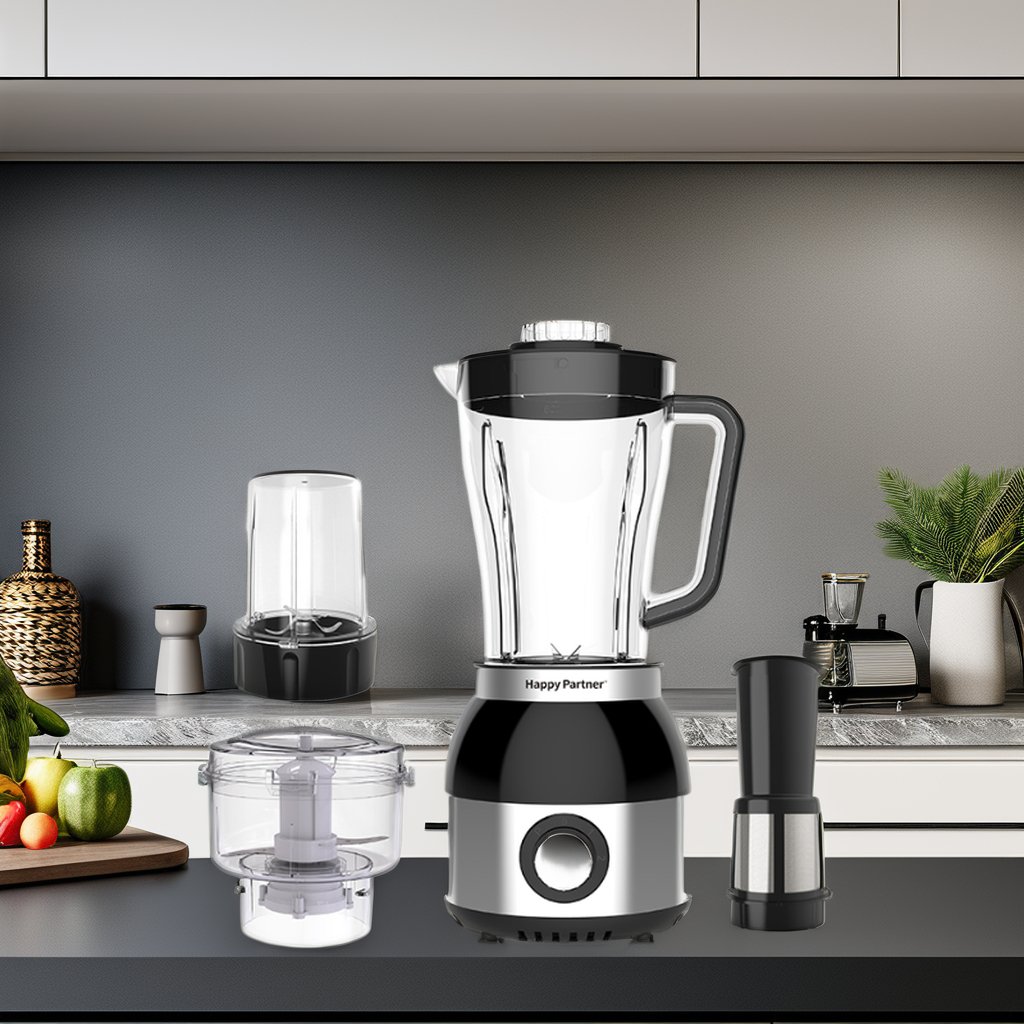 Happy Partner 6-in-1 Multifunctional Electric Blender and Grinder Made in China Food Processor Mixer