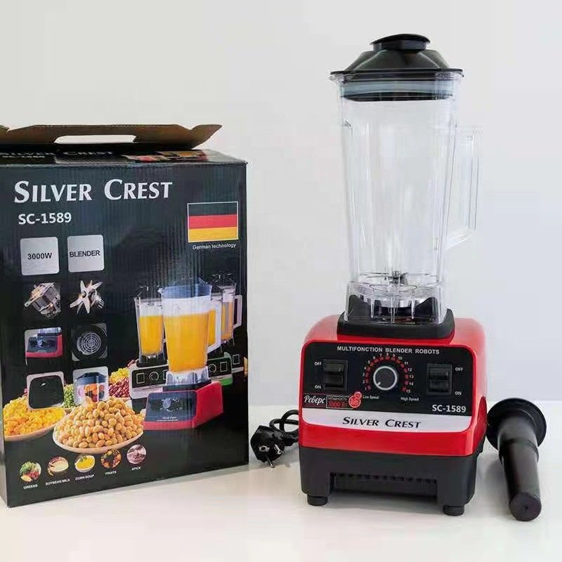 2 In 1 2cup Kitchen Appliances Heavy Duty Commercial Mixer Smoothie Juicer Food Processor Silver Crest Blender