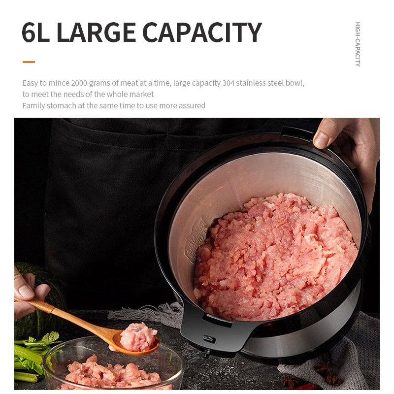 6L fufu pounding blender pounding machine stainless steel multifunctional machine food meat electric meat grinder