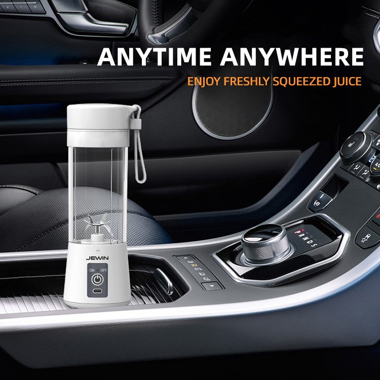 Jewin Portable Electric Juice Extractor Cup Type-C Hand Blender Rechargeable 6 Blades