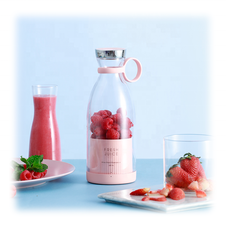 New color Custom Mini Personal Fruit Smoothie Mixer Cup Wireless Portatil Portable Blender Juicer USB