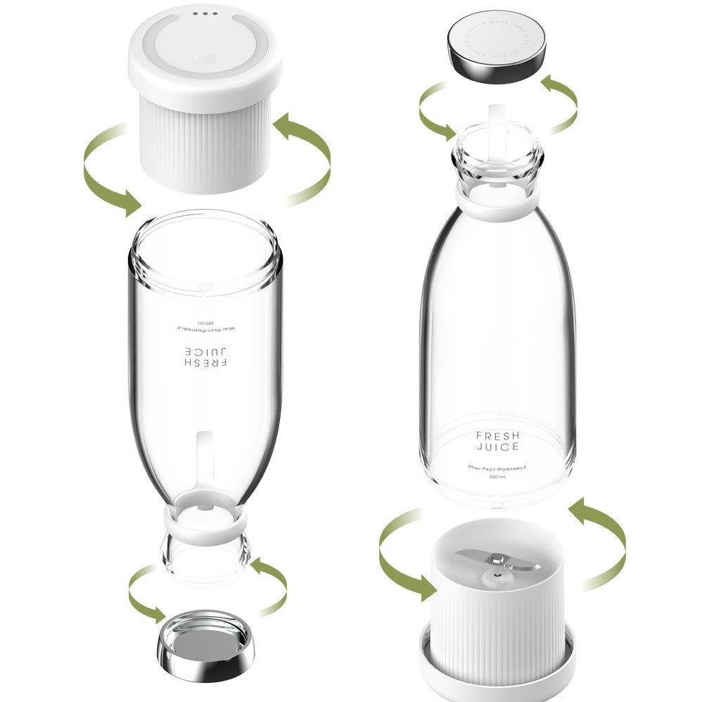 New color Custom Mini Personal Fruit Smoothie Mixer Cup Wireless Portatil Portable Blender Juicer USB