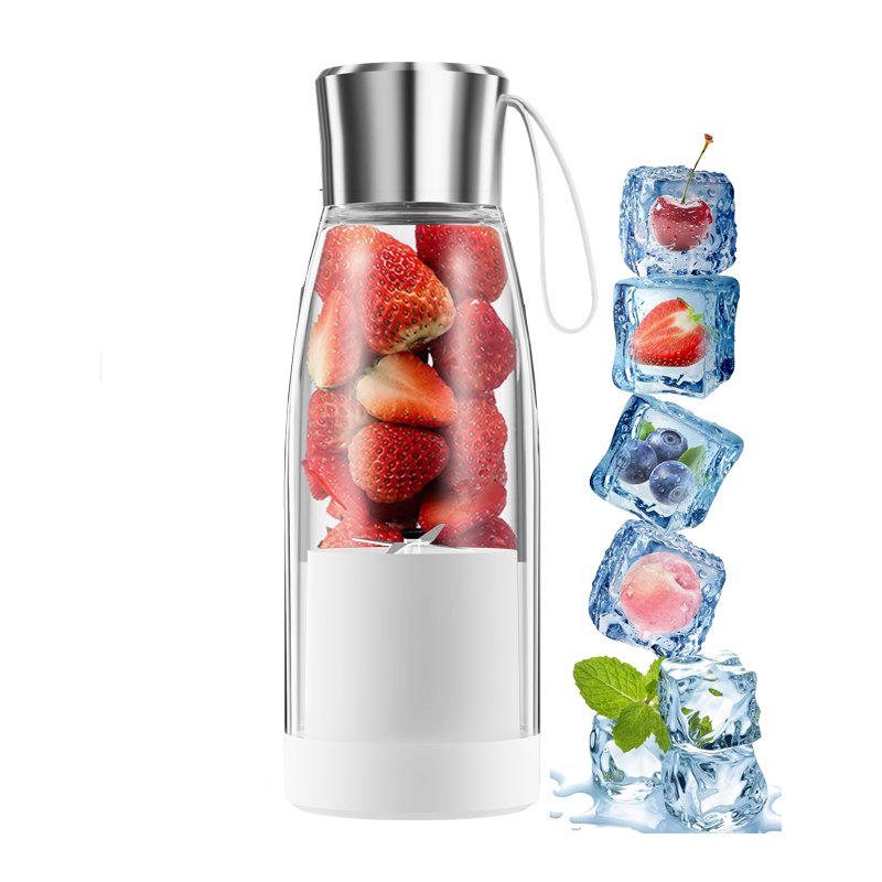 Waterproof Portable Travel Blender Smoothie Maker with Spout Portable Blender USB Rechargeable Protein Blender Car Battery