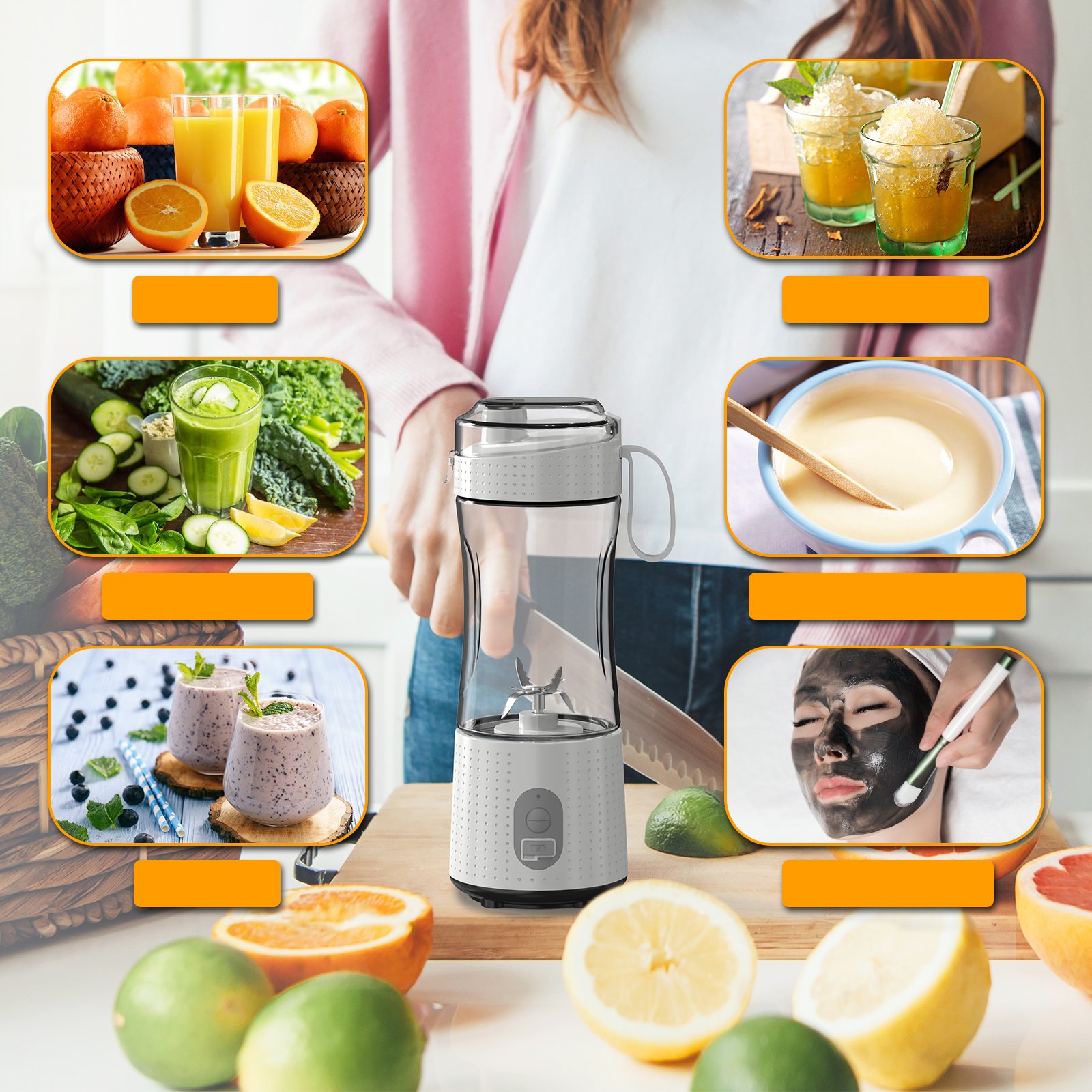 portable hand mixer Mini usb juicer portable bottle blender for moothies