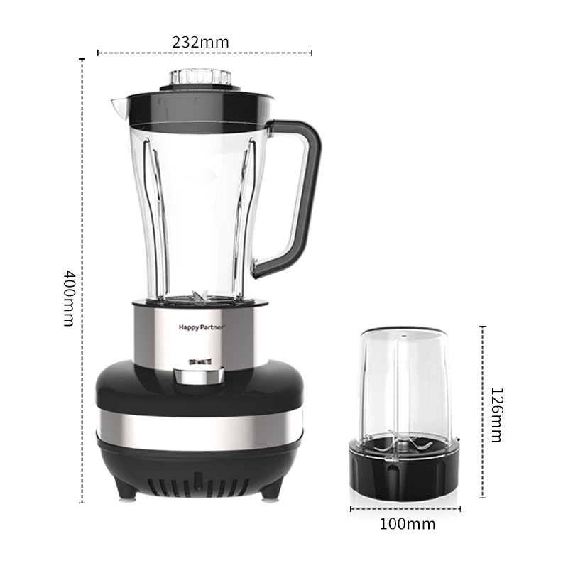 Happy Partner 2.0L 2024 New Style High-Speed Multi-Functional Stainless Steel Kitchen Appliance Blenders