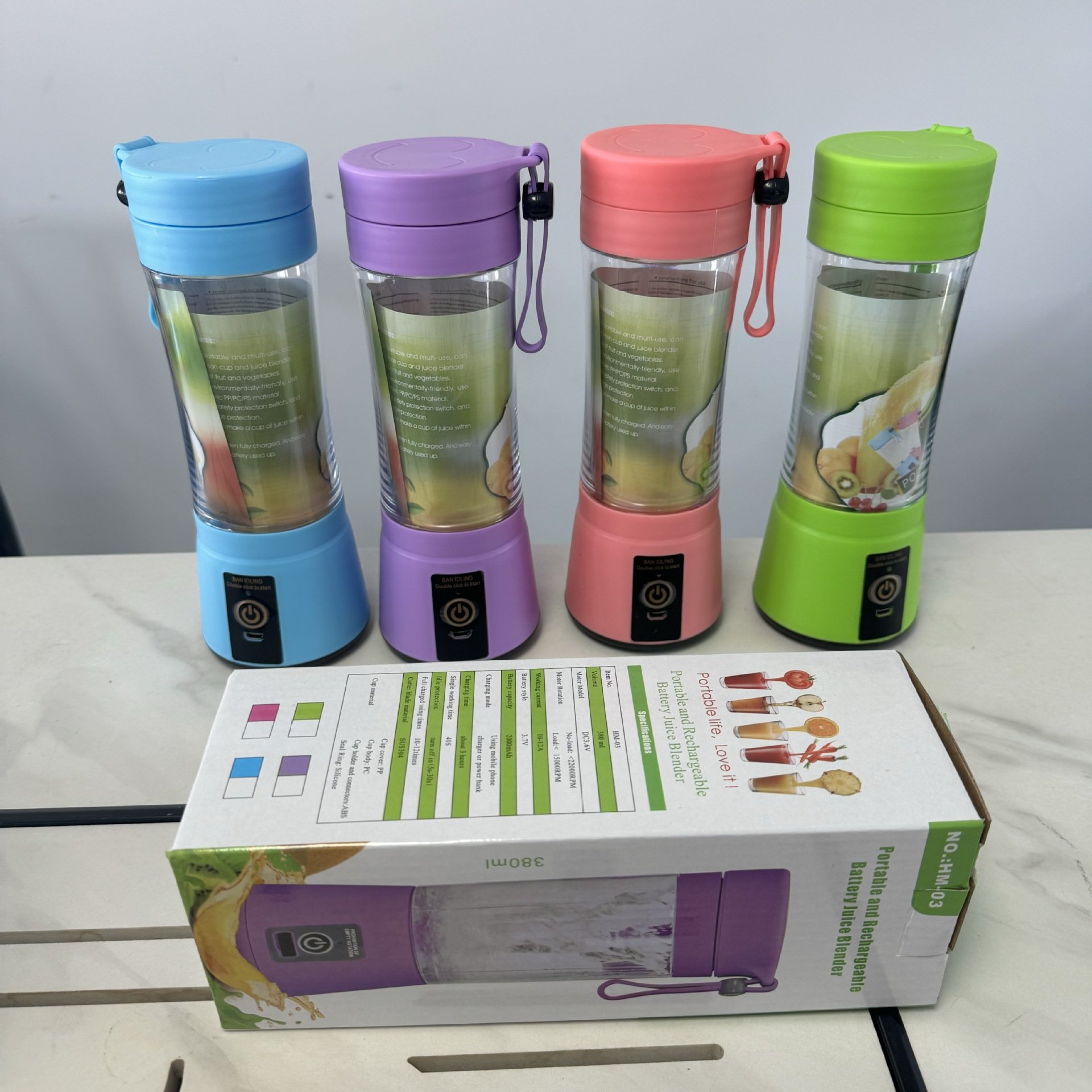 Juicer Bottle Fruit Portable Hand Cold Press Slow Orange Manual Juicer Extractor Machine Blender Juicer