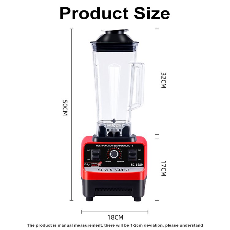 Hot Sell Silver Crest High Speed Breaking Ice Multifunction Commercial Blenders Food Mixers BARDEFU Blender